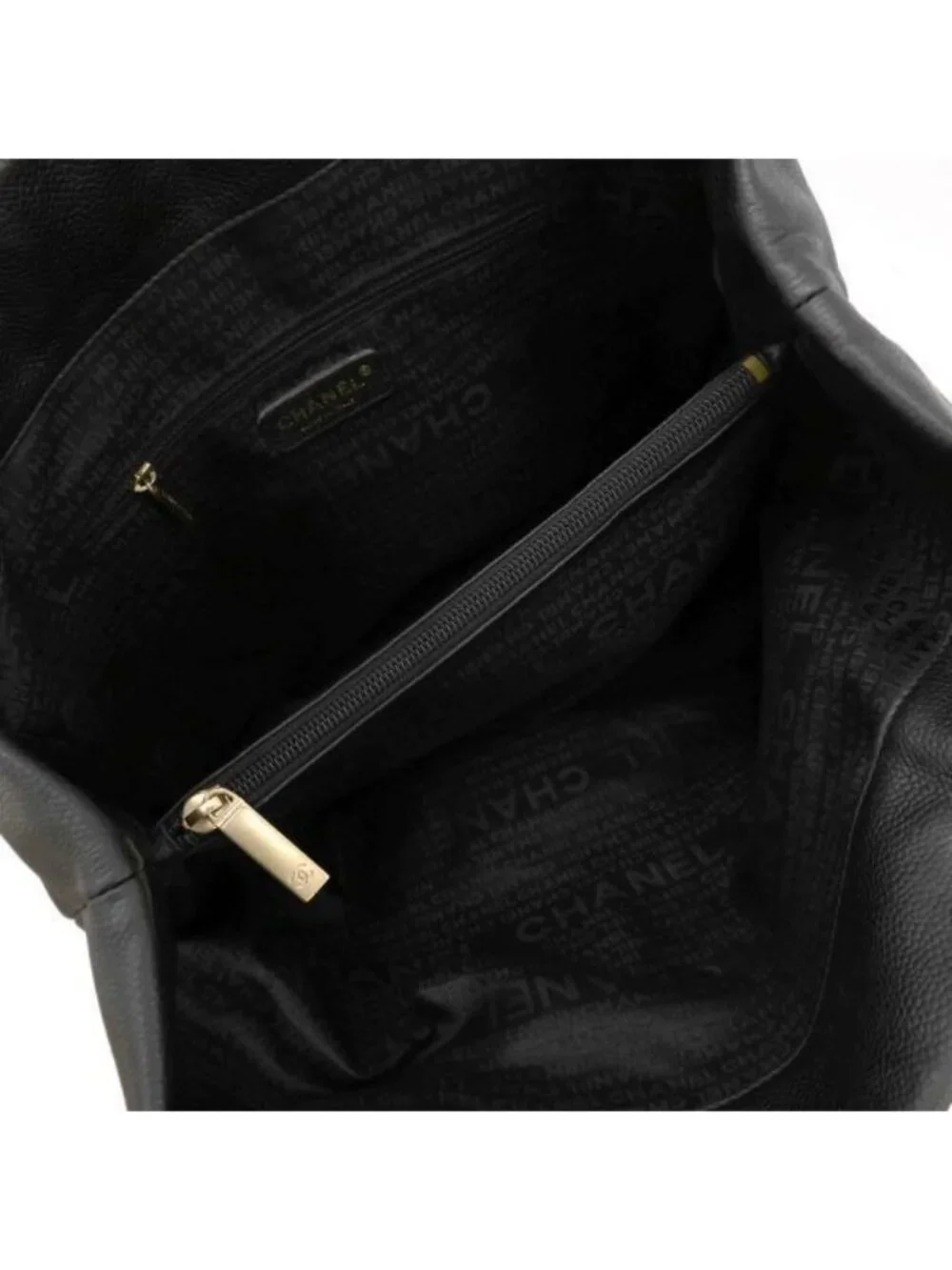 Chanel Caviar CC Logo Tote Bag